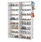 8-Tier Shoe Storage Cabinet 32-Pairs Shoe Rack for Closet Organizers and Storage with Hook for Handing Storage Shelf for Entryway